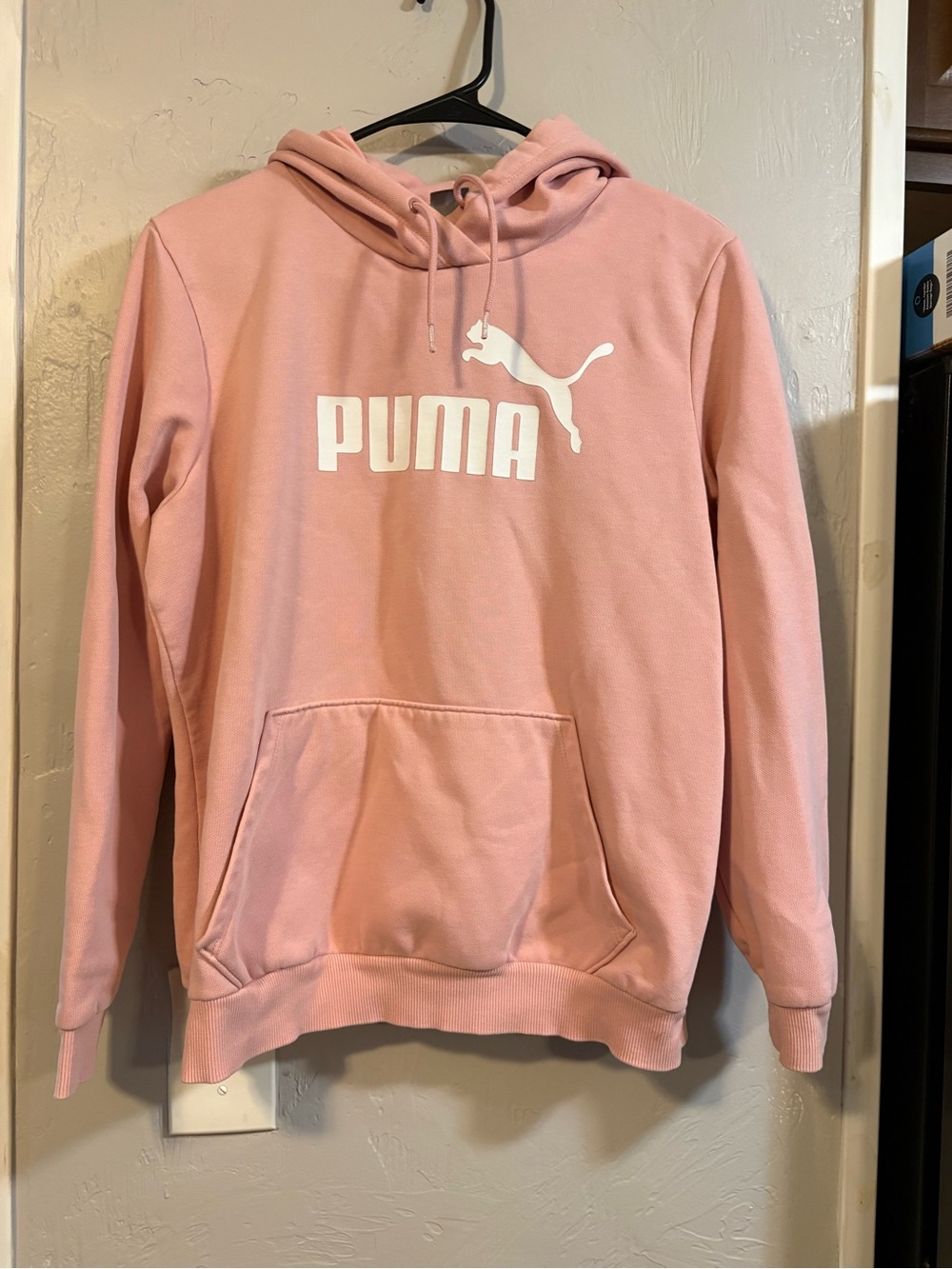Puma Women’s Pink Crewneck Hoodie with White Logo